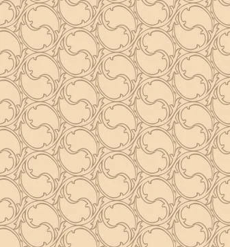 Oriental line pattern Abstract floral ornament Swirl fabric background Stock Illustration