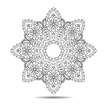 Oriental mandala element Stock Illustration