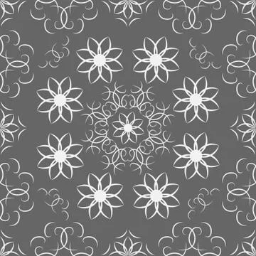 Oriental mandala pattern, vintage decorative seamless pattern, element. Stock Illustration