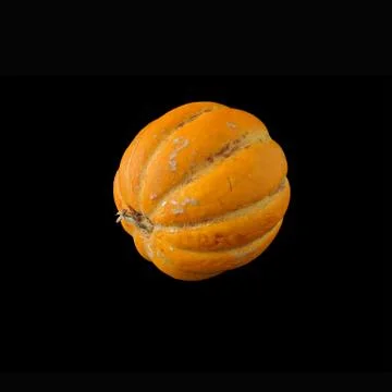 Oriental Melon on black background Foto stock