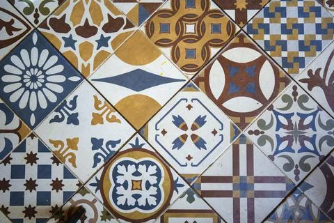 Oriental Moroccan tile seamless pattern Stock Photos