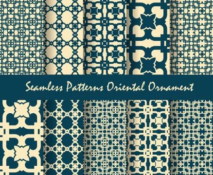 Oriental motif abstract vector background Stock Illustration