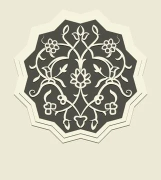 Oriental motifs Illustrazione stock