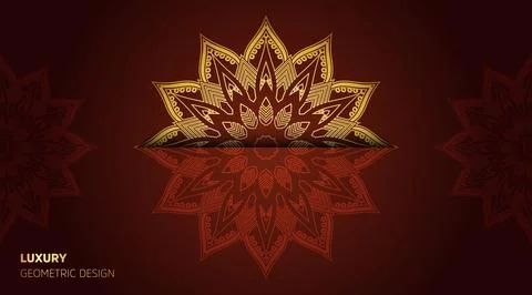 Oriental new abstract cool gradient luxury color mandala art background Stock-Illustration