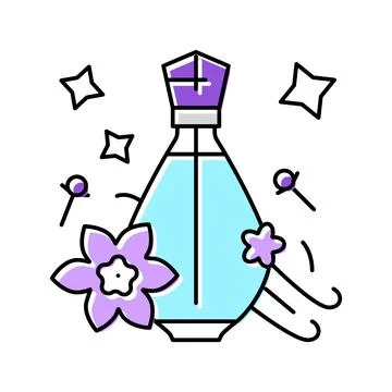 Oriental notes perfume color icon vector illustration Illustrazione stock