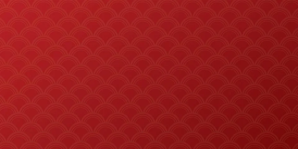 Oriental ornament pattern on red background graphic illustration. Chinese N.. Stock Illustration