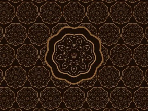 Oriental ornament vector pattern Stock Illustration