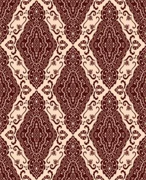 Oriental ornamental pattern. Stock Illustration