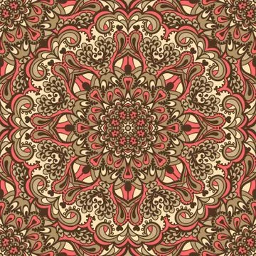 Oriental ornate seamless pattern Stock Illustration