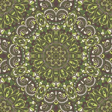 Oriental ornate seamless pattern. Stock Illustration