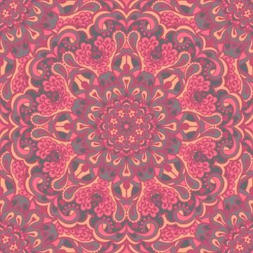 Oriental ornate seamless pattern. Stock Illustration