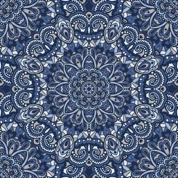 Oriental ornate seamless pattern. Stock Illustration