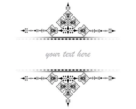 Oriental ottoman design five Stock-Illustration