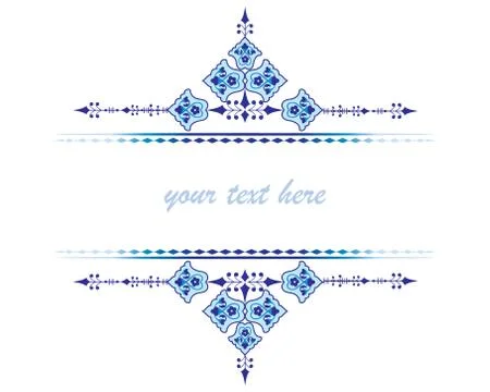 Oriental ottoman design four Stock Illustration
