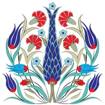 Oriental ottoman design seven Stock Illustration