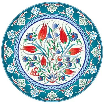 Oriental ottoman design twenty-five version Stock Illustration