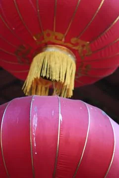 Oriental paper lanterns Foto stock