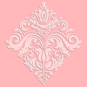 Oriental  Pattern With 3D Elements Stock Illustration
