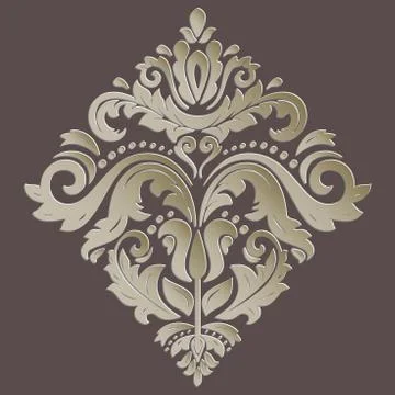 Oriental Pattern With 3D Elements Stockillustratie