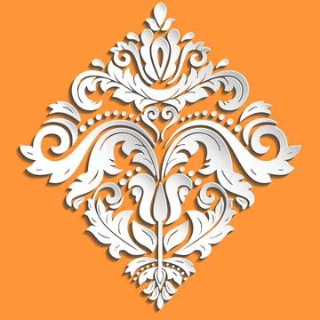 Oriental Pattern. 3D Elements イラスト素材