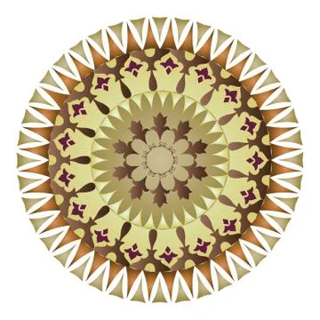 Oriental pattern and ornaments 04 Stock Illustration