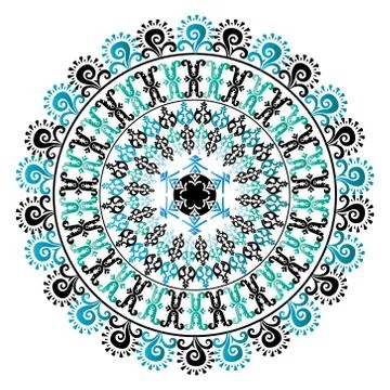 Oriental pattern and ornaments 07 Stock Illustration