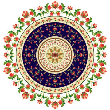 Oriental pattern and ornaments version Stock Illustration