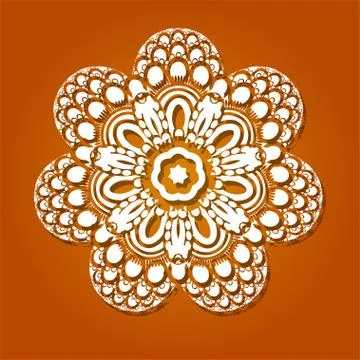 Oriental pattern with arabesque and floral elements. Traditional ornament. Stock Illustration