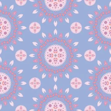 Oriental pattern with flowers. Asian style seamless background. For print Illustrazione stock