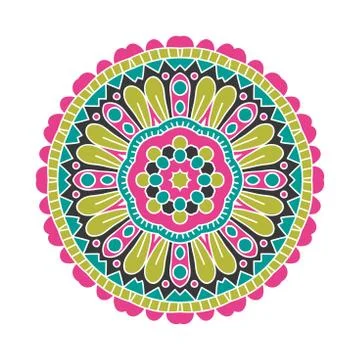 Oriental pattern illustration. Illustrazione stock