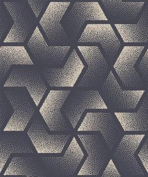 Oriental Pattern Stippled Graphic Seamless Wallpaper Vector Abstract Background Stockillustratie