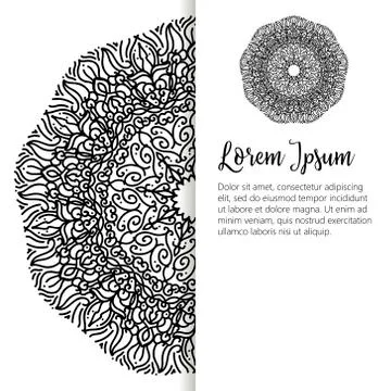 Oriental pattern, vector illustration. Islam, Arabic Indian turkish motifs Stock Illustration