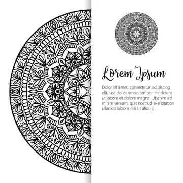 Oriental pattern, vector illustration. Islam, Arabic Indian turkish motifs Illustrazione stock