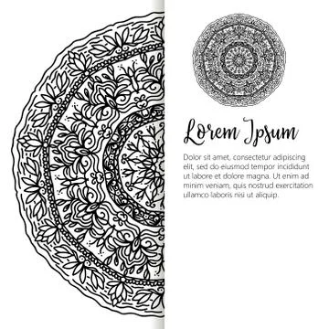 Oriental pattern, vector illustration. Islam, Arabic Indian turkish motifs Stock Illustration