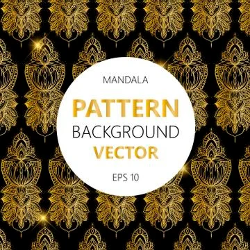 Oriental pattern, vector illustration. Islam, Arabic Indian turkish motifs Stock Illustration