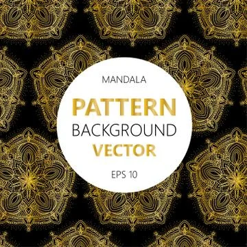 Oriental pattern, vector illustration. Islam, Arabic Indian turkish motifs Stock Illustration