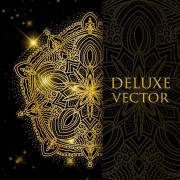 Oriental pattern, vector illustration. Islam, Arabic Indian turkish motifs Stock Illustration