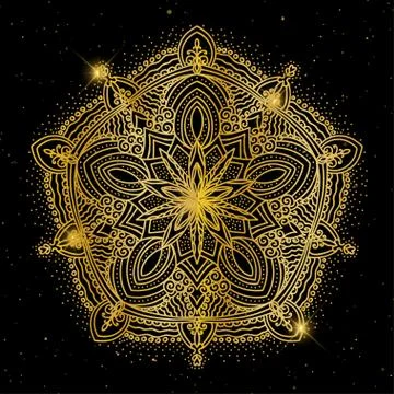 Oriental pattern, vector illustration. Islam, Arabic Indian turkish motifs Stock Illustration