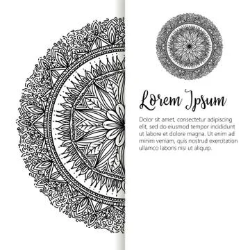 Oriental pattern, vector illustration. Islam, Arabic Indian turkish motifs Stock Illustration