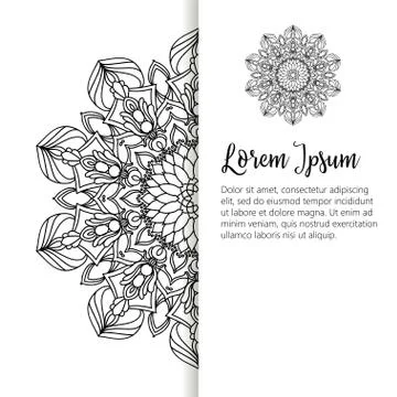 Oriental pattern, vector illustration. Islam, Arabic Indian turkish motifs Stock Illustration