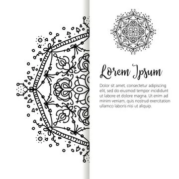 Oriental pattern, vector illustration. Islam, Arabic Indian turkish motifs Stock Illustration