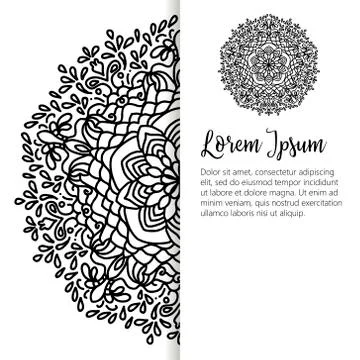 Oriental pattern, vector illustration. Islam, Arabic Indian turkish motifs Stock Illustration