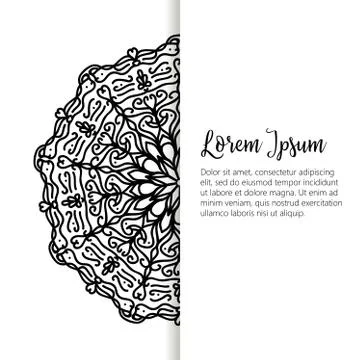 Oriental pattern, vector illustration. Islam, Arabic Indian turkish motifs Stock Illustration