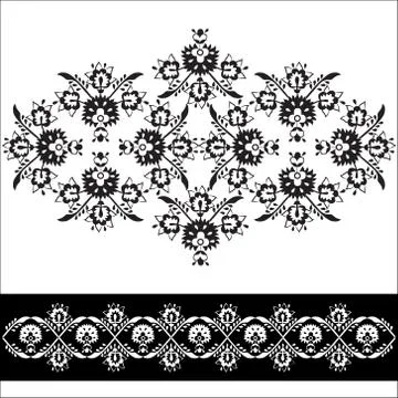 Oriental pattern version Stock Illustration