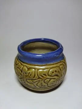 Oriental patterned ceramic vase Stock Photos