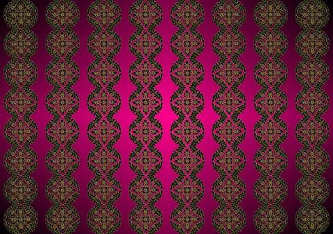 Oriental patterns on a violet background. Seamless floral pattern. Stock Photos