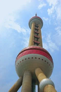 Oriental pearl tower Stock Photos
