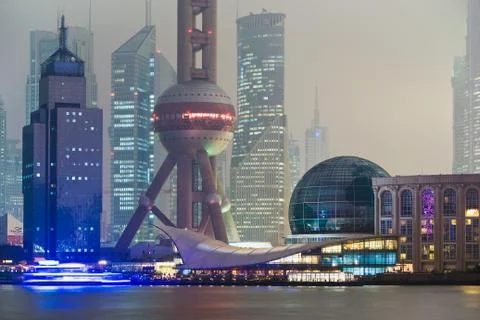 Oriental pearl tower shanghai Stock Photos