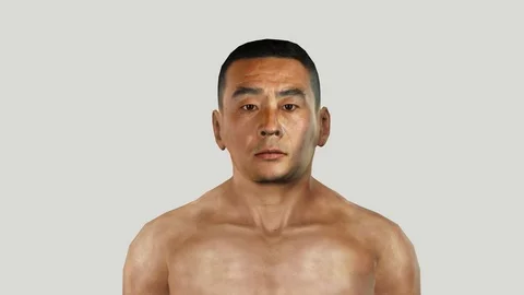 Oriental person without clothes Stock Footage 120491104