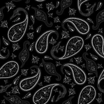 Oriental seamless paisley pattern イラスト素材